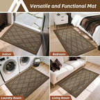 COSY HOMEER Non-Slip Door Mat 24"x36", Entryway Rugs Low Profile Absorbent Dirt - Image 7