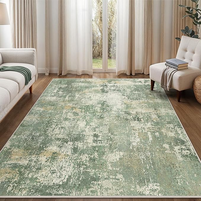 GENIMO 8x10 Area Rugs for Living Room, Machine Washable Rug Non Slip, Low Pile - Image 3
