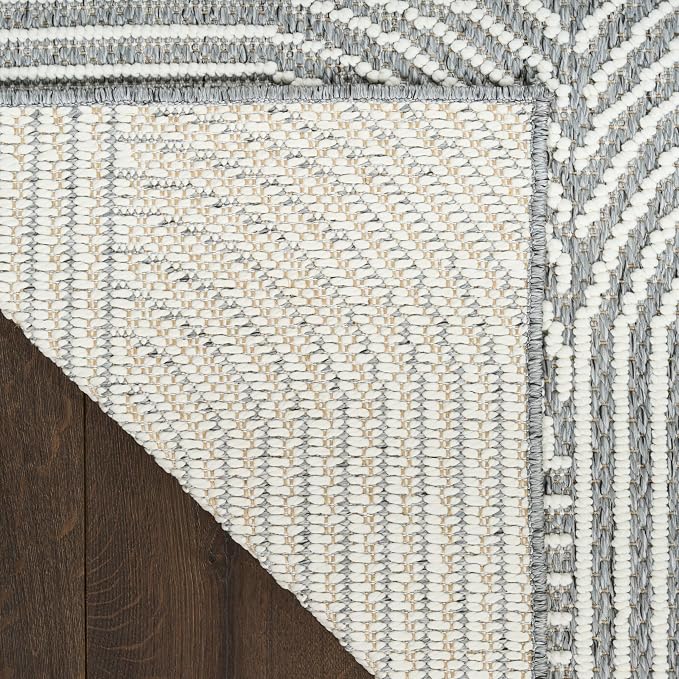 Nourison Home Textured Home Charcoal Ivory 7'10" x 9'10" Area Rug - Image 10