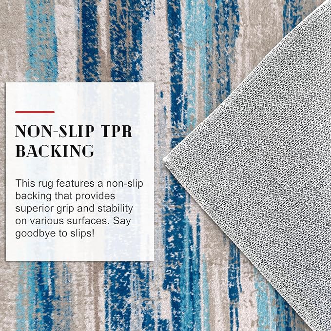 Modern Abstract Runner Rug 2x5 - Image 7