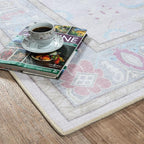 Fame Living Pink Oushak Rug, Large Area Rugs - Image 8