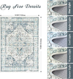 zesthome 5x7 Washable Rug-Stain Resistant Area Rugs - Image 2