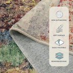 Lahome Modern Abstract Living Room Rug 8x10, Washable 8x10 Area Rugs - Image 5