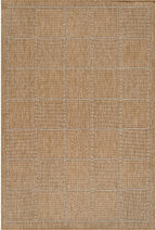 Beverly Rug Easy Jute Checkered Squared Rug 5x7 Washable Durable Indoor Outdoor - Image 2