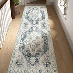 jinchan Kelda Runner Rug 3x8 Washable Rug Soft Hallway Runner Indoor Vintage by JINCHAN
