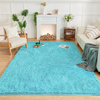Andency 6x9 Area Rugs Blue, Large Shag Fluffy Soft Shaggy Rugs - Image 9