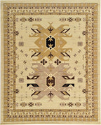 Unique Loom Taftan Collection Border Geometric Tribal Inspired Design Area Rug - Image 3