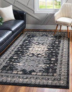 Unique Loom Taftan Collection Border Geometric Tribal Inspired Design Area Rug by UniqueLoom
