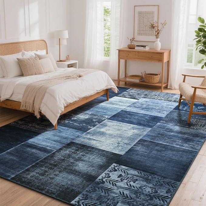 Tepook Modern Area Rug for Living Room, 8x10 Geometric Large Rugs for Bedroom - Image 3