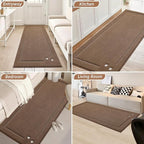 BEQHAUSE Dog Door Mat for Muddy Paws 36"x60" Dirt Trapper Absorbent Doormat Non - Image 9