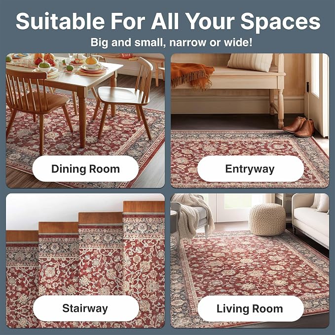 Well Woven Asha Rome Red 2'3" x 7'3" Runner Rug - Image 5