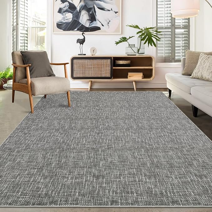 RUGSREAL Bedroom Area Rug 4x6 Modern Abstract Area Rug Stain Resistant Small - Image 9