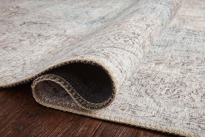 Loloi Loren Collection LQ-04 Silver/Slate 5'-0" x 7'-6" Area Rug - Image 8