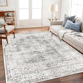 Area Rug 5'x7' Washable Rug Vintage Traditional Floor Cover Thin Retro Kitchen by CHAMPLANT
