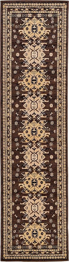 Unique Loom Taftan Collection Border Geometric Tribal Inspired Design Area Rug - Image 10