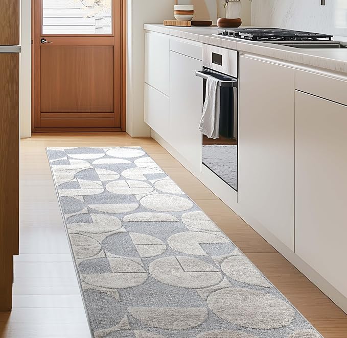 Well Woven Custom Size Hallway & Stair Runner- Harlow Harmony Ivory/Grey 27 - Image 5
