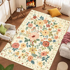 DUKINO 5x7 Area Rug, Floral Rugs - Image 3
