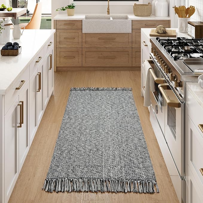 Collive Washable Area Rug 3' x 5', Modern Woven Kitchen Rugs by Collive