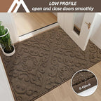 COSY HOMEER Door Mat 32”x48”, Absorbent Dirt Trapper Entryway Rugs, Non-Slip - Image 5