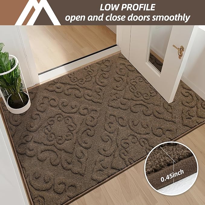 COSY HOMEER Door Mat 32”x48”, Absorbent Dirt Trapper Entryway Rugs, Non-Slip - Image 5