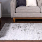 Rugs.com Leipzig Collection Area Rug – 2X3 Grey Low-Pile Rug Perfect - Image 4