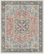 RUGGABLE Washable Vintage Area Rug – Kamran Cayenne Red 8x10, Stain-Resistant - Image 3