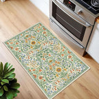 Floral 2x3 Entryway Rug, Washable Front Door Mat Indoor Non Slip Low Pile Small - Image 4