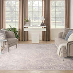 Nourison Home Astra Machine Washable Grey 7'10" x 10' Area Rug - Image 2