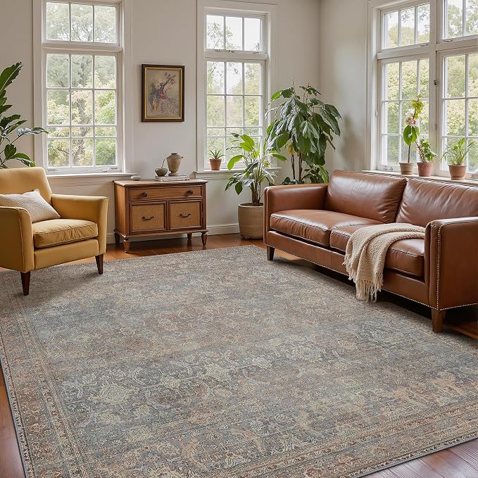 8x10 Area Rug Machine Washable Boho Rug - Image 3