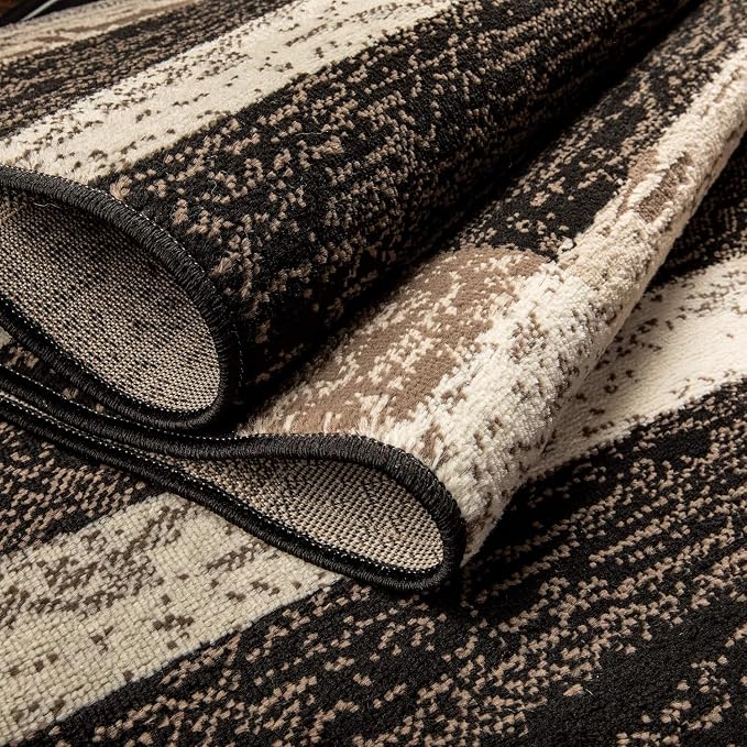 Superior Rockwood 3 Piece Indoor Area Rug Set, Jute Backing, Modern Color Block - Image 4