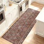 Kuden 2'6"x7' Runner Rug, Machine Washable Area Rug by KudenRugs