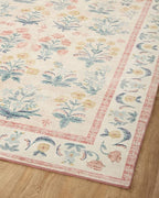 Loloi Rifle Paper Co. Eden Collection EDE-01 Mughal Rose Blush 2'-3" x 3'-9" - Image 7