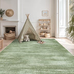 Olive Green 9x12 Area Rug Living Room Minimalist Modern Abstract Style Extra - Image 5