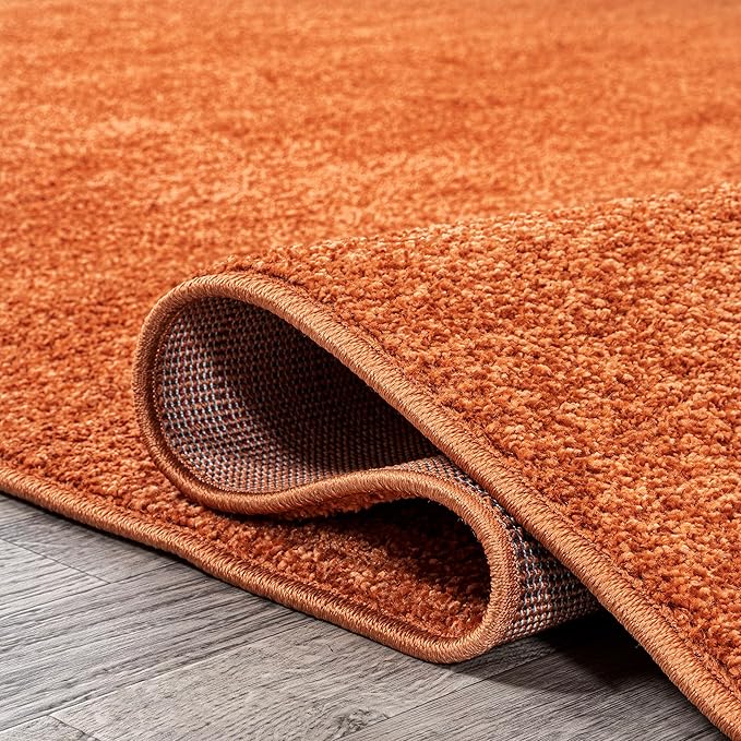 Eyely UES100M-216 Supersoft Haze Solid Low-Pile Indoor Runner Rug, Minimalist - Image 3