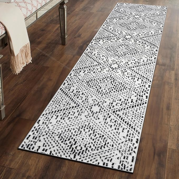 Rugshop Boho Cream Tribal Area Rug Modern Indoor Carpet by Rugshop