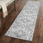Rugshop Boho Cream Tribal Area Rug Modern Indoor Carpet by Rugshop