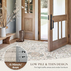 GENIMO 6x9 Area Rugs for Living Room, Machine Washable Non Slip Vintage Rugs - Image 5