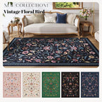 Vintage Medallion Floral 5x7 Area Rugs, Machine Washable Non-Slip, Low Pile - Image 8