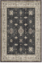 RUGGABLE Washable Vintage Area Rug – Verena Dark Wood 4x6, Stain-Resistant - Image 3