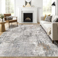 7x10 Area Rug Living Room: Washable Large Abstract Soft Stain Resistant Indoor by LOONGRUG