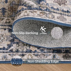 Kokia 6x9 Washable Area Rugs Blue - Image 5