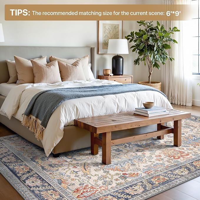 Bavni Area Rug 3x5, Non-Slip Washable Rugs - Image 7