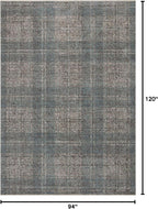 Loloi Angela Rose Ember Collection EMB-09 Denim/Charcoal 7'-10" x 10' Area Rug - Image 2