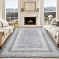 GarveeHome 10x13 Large Washable Geometric Area Rug Non Slip Non Shedding Floor by GarveeHome
