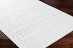 Mark&Day Wool Rugs, 2x3 Precious Solid and Border Cream/Charcoal Area Rug - Image 4