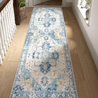 jinchan Kelda Runner Rug 3x8 Washable Rug Soft Hallway Runner Indoor Vintage by JINCHAN