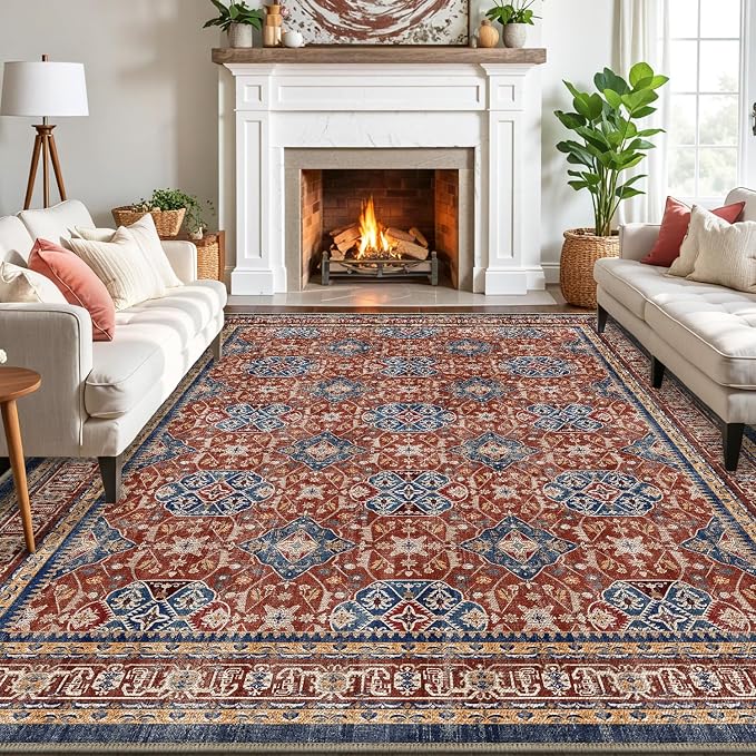 LUMI Washable Area Rug 5x8 for Living Room, Ultra Soft Stain Resistant Carpet by LUMI