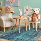 Kokia Abstract Washable Area Rug Living Room Washable 4x6 Non-Slip Stain - Image 2
