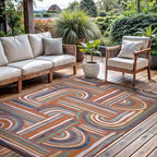 CAMILSON Indoor Outdoor Rug, Easy-Cleaning Non-Shedding Living Room, Garden and - Image 6