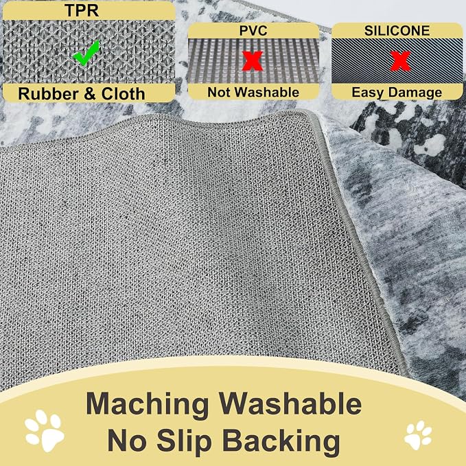 COMSLE Door Mat Soft Absorbent Indoor Front Entryway Rug Machine Washable - Image 4